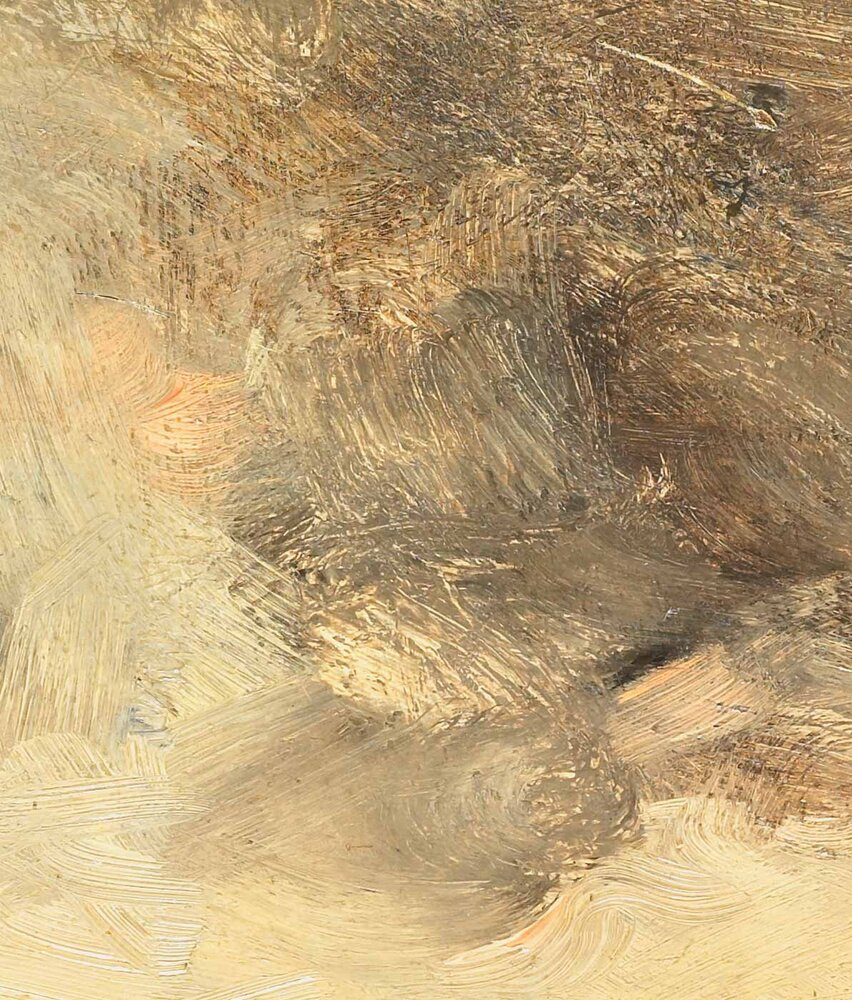 Cloud wallpaper Heavenly Cloudscape, yellow, washable