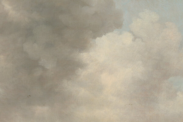 Wolken behang Cloudscape Dreams, grijs, afwasbaar