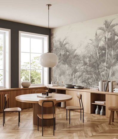 Dschungeltapete Vintage Tropic Vibes, waschbar