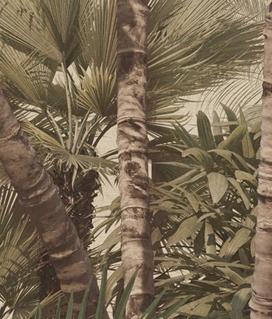 Palm wallpaper Retro Palm Paradise, beige, washable Palm wallpaper Retro Palm Paradise, beige, washable
