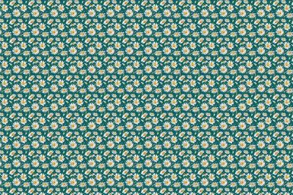 Blumentapete Daisy Delight, grün, waschbar