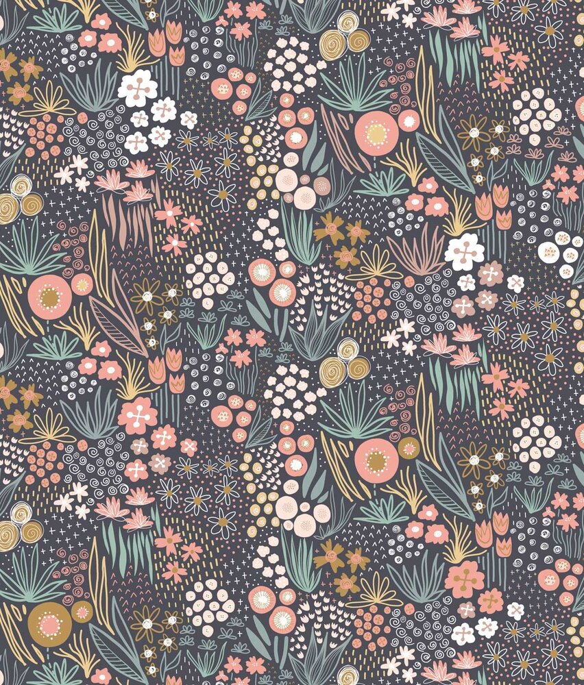 Kindertapete Charming Botanical Delight, waschbar Kindertapete Charming Botanical Delight, waschbar