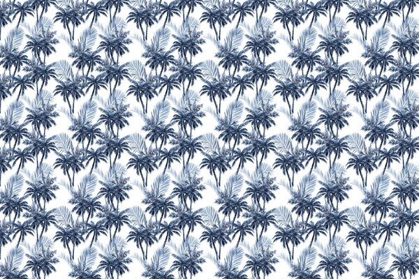 Palm wallpaper Blue Palm Dreams, blue, washable Palm wallpaper Blue Palm Dreams, blue, washable