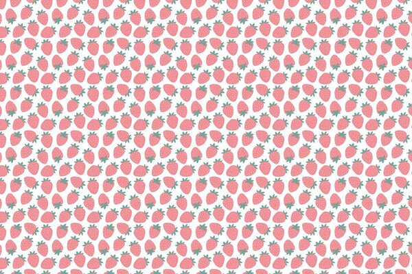 Children's wallpaper Strawberry Fun Frenzy, pink, washable Children's wallpaper Strawberry Fun Frenzy, pink, washable