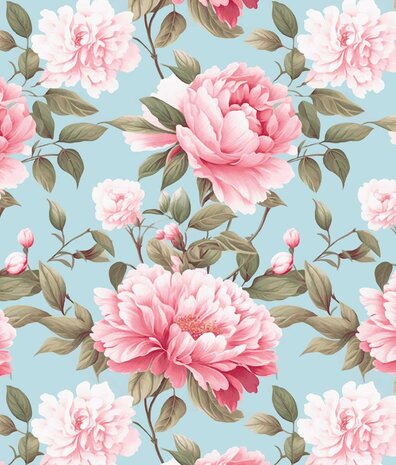 Floral wallpaper Fresh Floral Elegance, pink, washable Floral wallpaper Fresh Floral Elegance, pink, washable