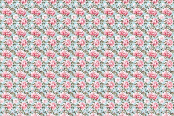 Bloemen behang Fresh Floral Elegance, roze, afwasbaar Bloemen behang Fresh Floral Elegance, roze, afwasbaar