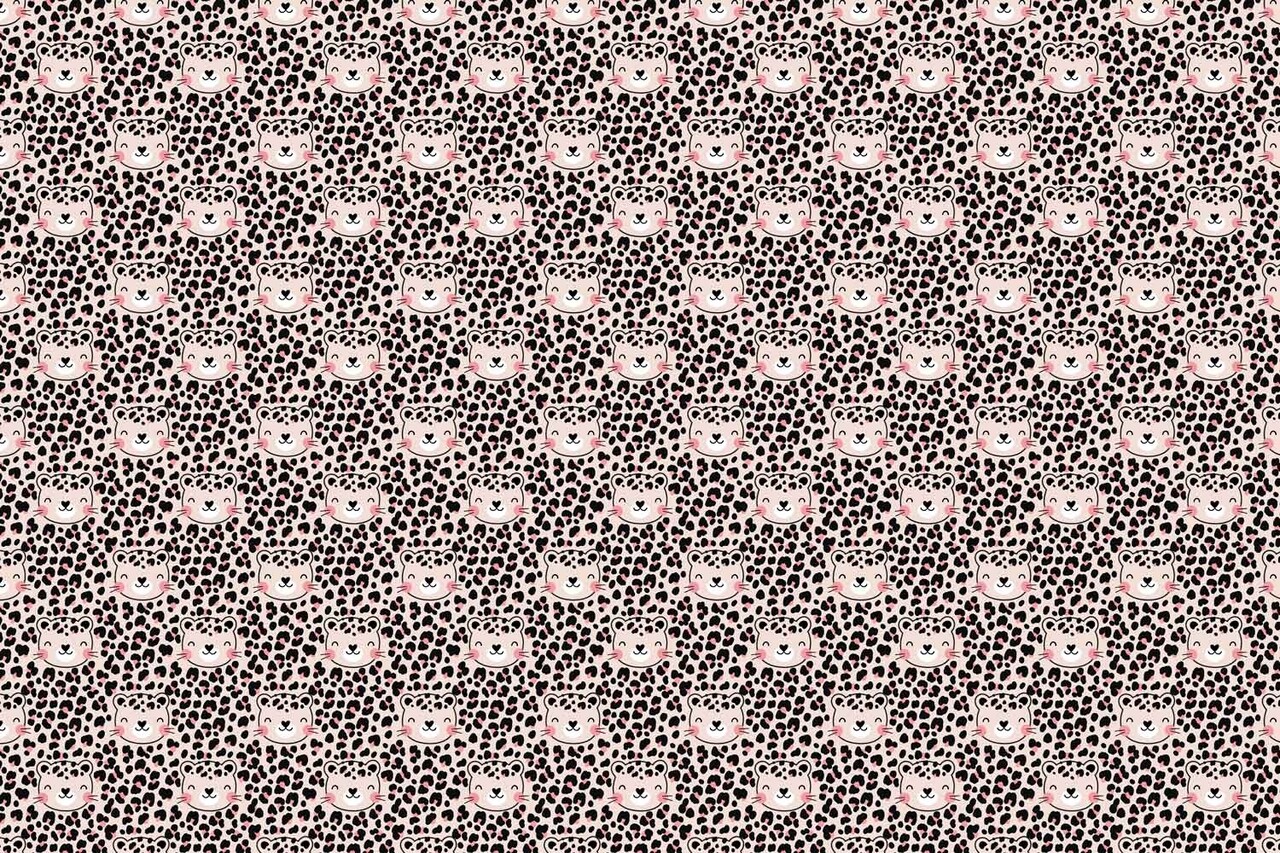Children's wallpaper animals Safari Dreams, pink, washable Children's wallpaper animals Safari Dreams, pink, washable