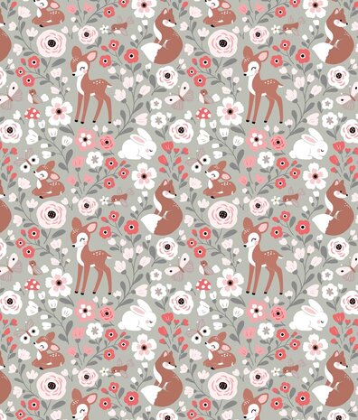 Children's wallpaper Sweet Woodland Creatures, washable