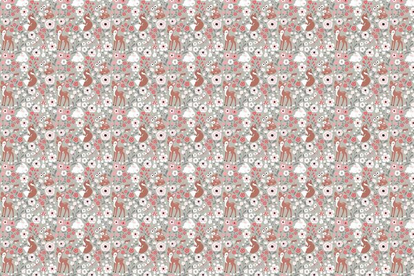 Children's wallpaper Sweet Woodland Creatures, washable
