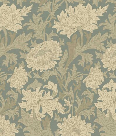 Floral wallpaper Classical Floral Charm, green, washable Floral wallpaper Classical Floral Charm, green, washable