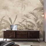 Dschungeltapete Tropical Whitewash Decor, beige, waschbar Dschungeltapete Tropical Whitewash Decor, beige, waschbar