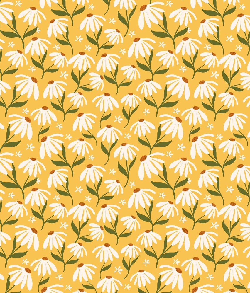 Kindertapete Sunny Daisy Delight, gelb, waschbar Kindertapete Sunny Daisy Delight, gelb, waschbar