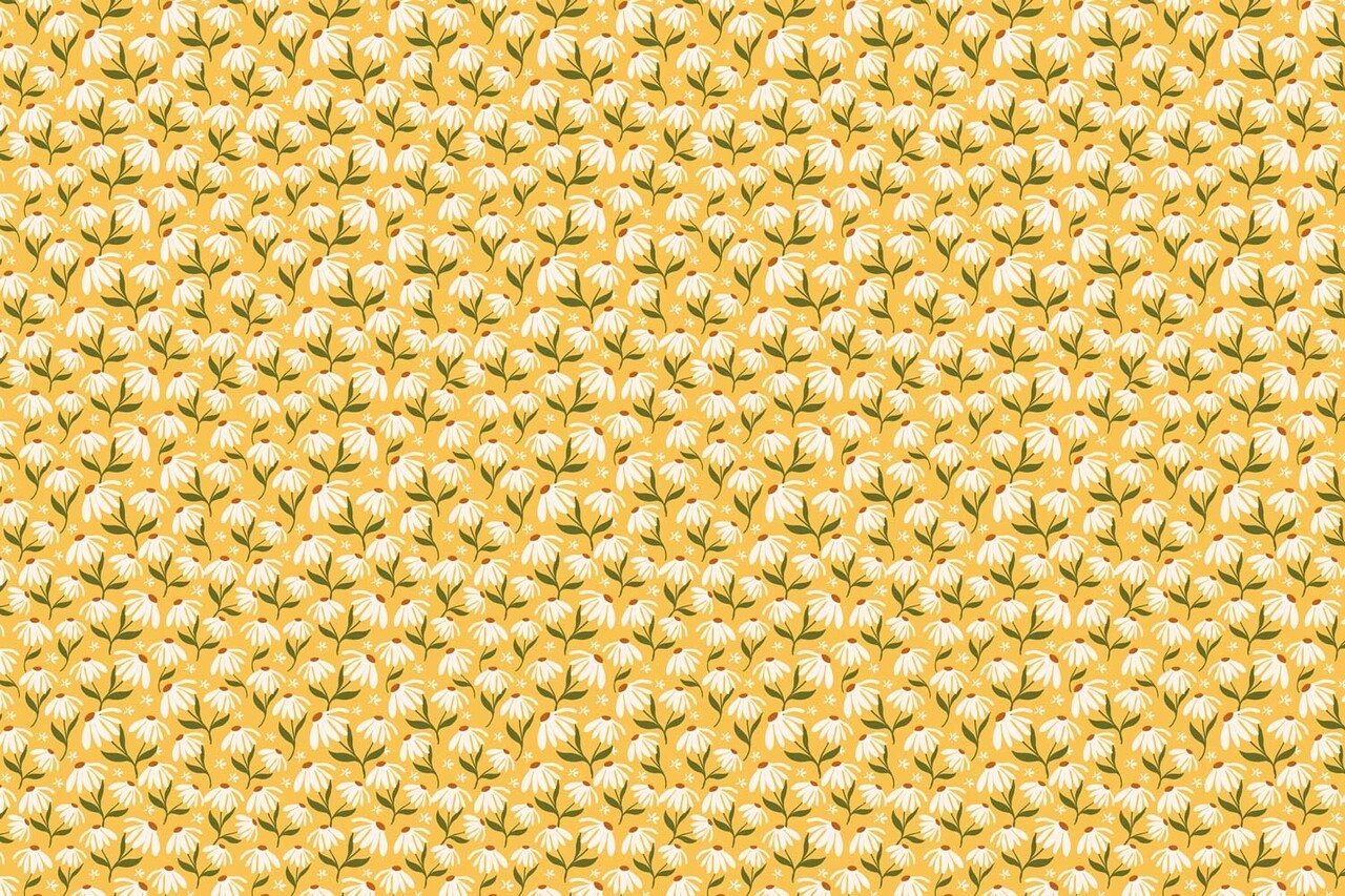 Kindertapete Sunny Daisy Delight, gelb, waschbar Kindertapete Sunny Daisy Delight, gelb, waschbar