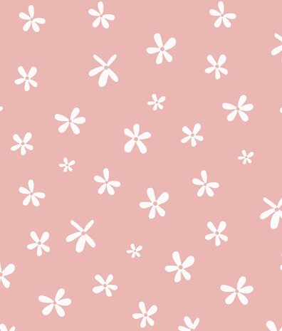 Kindertapete Blushing Blooms Delight, rosa, waschbar