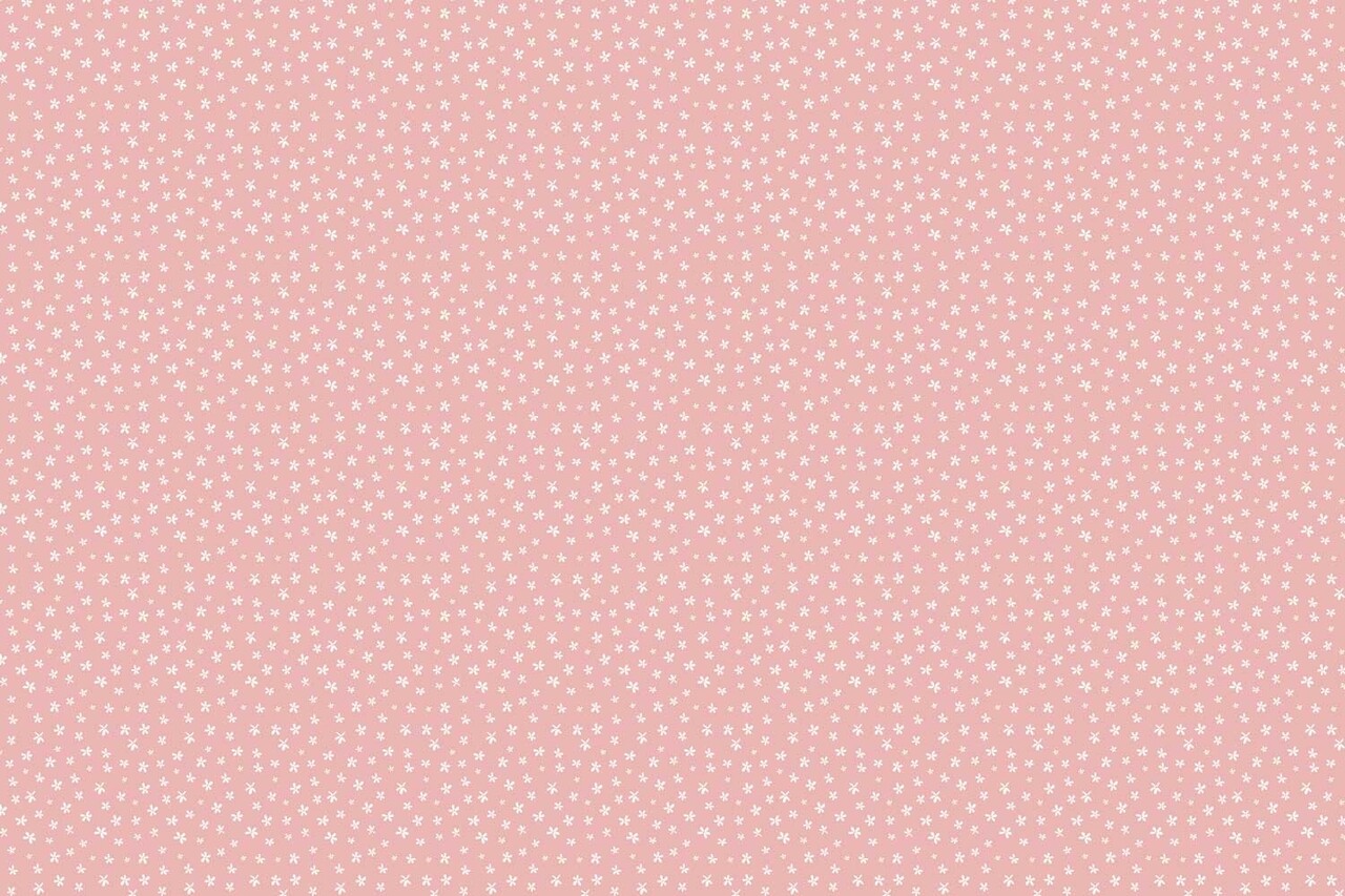 Children's wallpaper Blushing Blooms Delight, pink, washable