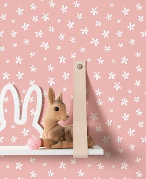 Children's wallpaper Blushing Blooms Delight, pink, washable Children's wallpaper Blushing Blooms Delight, pink, washable