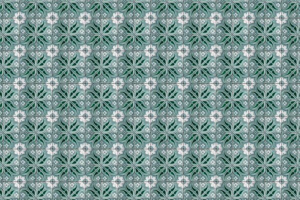 Tapete Minty Portugiesische Eleganz, grün, waschbar Tapete Minty Portugiesische Eleganz, grün, waschbar