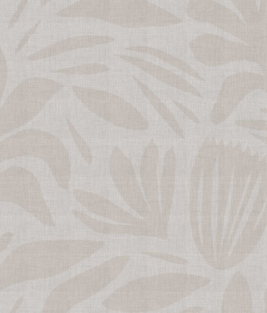 Graphic wallpaper Japandi Chic, greige, washable