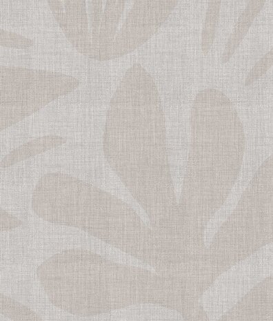 Graphic wallpaper Japandi Chic, greige, washable