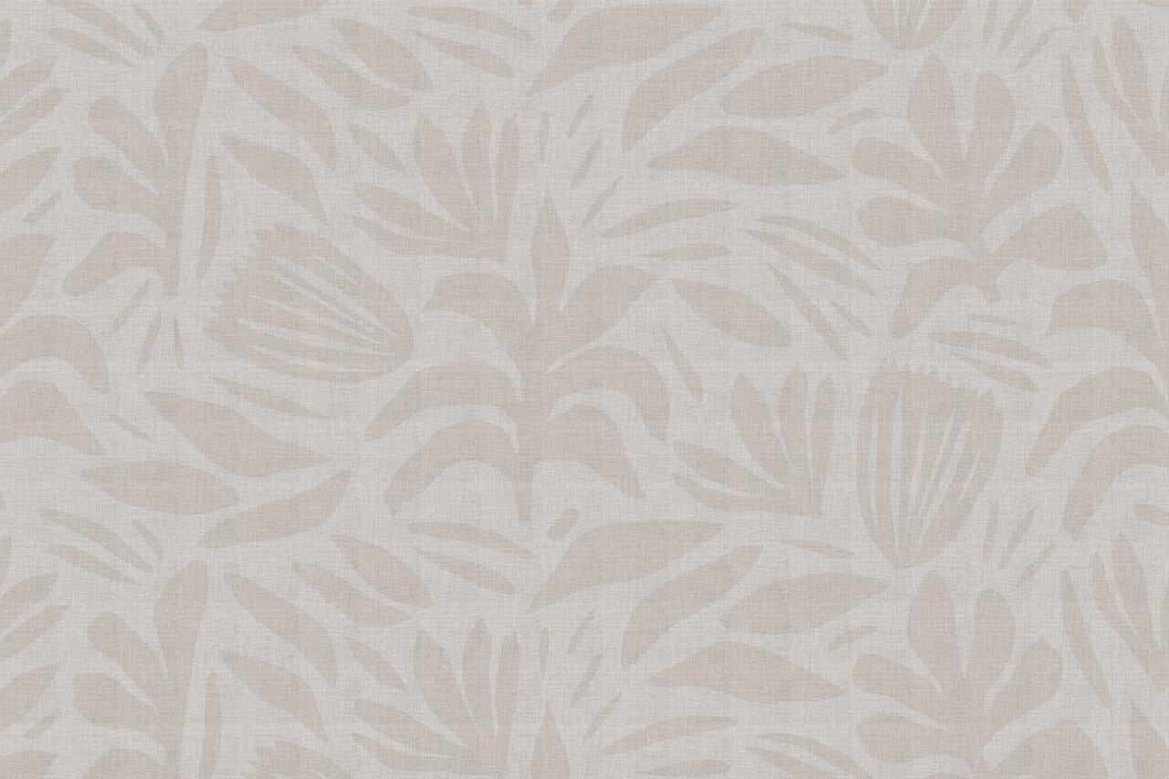 Graphic wallpaper Japandi Chic, greige, washable