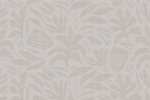 Graphic wallpaper Japandi Chic, greige, washable