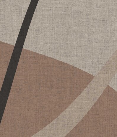 Grafische Tapete Abstract Naturals, braun, waschbar Grafische Tapete Abstract Naturals, braun, waschbar