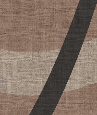 Grafische Tapete Abstract Naturals, braun, waschbar Grafische Tapete Abstract Naturals, braun, waschbar