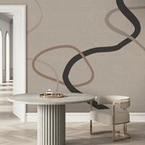 Grafisch behang Abstract Naturals, beige, afwasbaar Grafisch behang Abstract Naturals, beige, afwasbaar