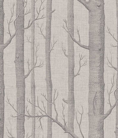 Wallpaper Graphic Woodland Charm, beige, washable