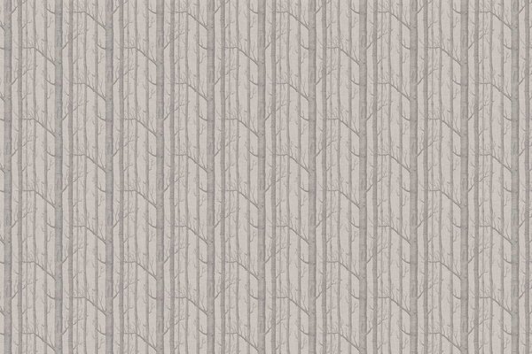 Behang Graphic Woodland Charm, beige, afwasbaar