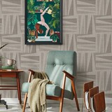 Grafisch behang Earthy Elegance, beige, afwasbaar Grafisch behang Earthy Elegance, beige, afwasbaar