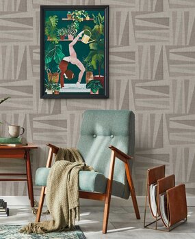 Grafische Tapete Earthy Elegance, beige, waschbar Grafische Tapete Earthy Elegance, beige, waschbar