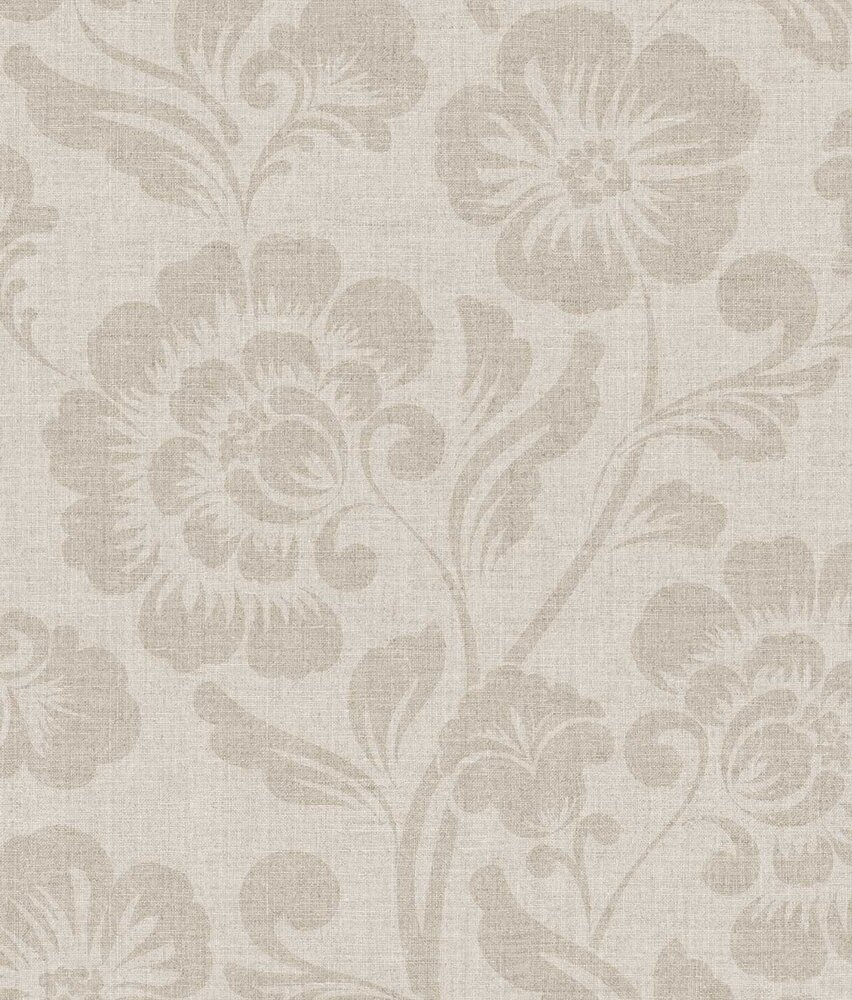 Blumentapete Vintage Flowers, beige, waschbar Blumentapete Vintage Flowers, beige, waschbar