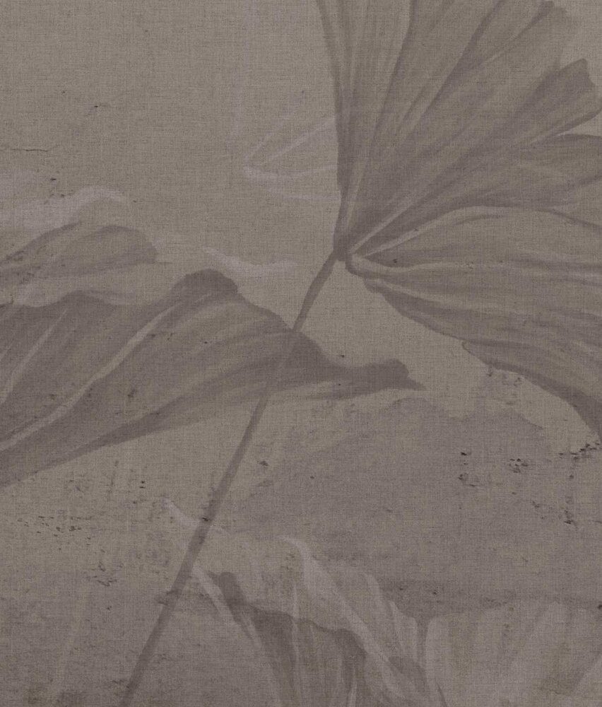 Floral wallpaper Stoneflower Essence, brown, washable Floral wallpaper Stoneflower Essence, brown, washable