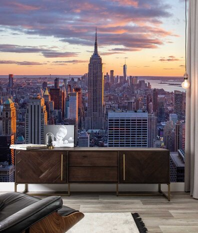 Photo wallpaper New York, Iconic Manhattan Charm, washable Photo wallpaper New York, Iconic Manhattan Charm, washable