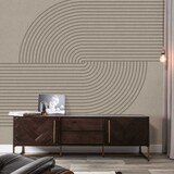 Retro wallpaper Midcentury Centerpiece, sand, washable Retro wallpaper Midcentury Centerpiece, sand, washable