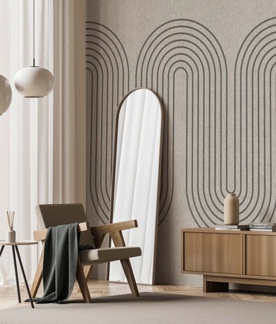 Retro-Tapete Midcentury Marvel, waschbar Retro-Tapete Midcentury Marvel, waschbar