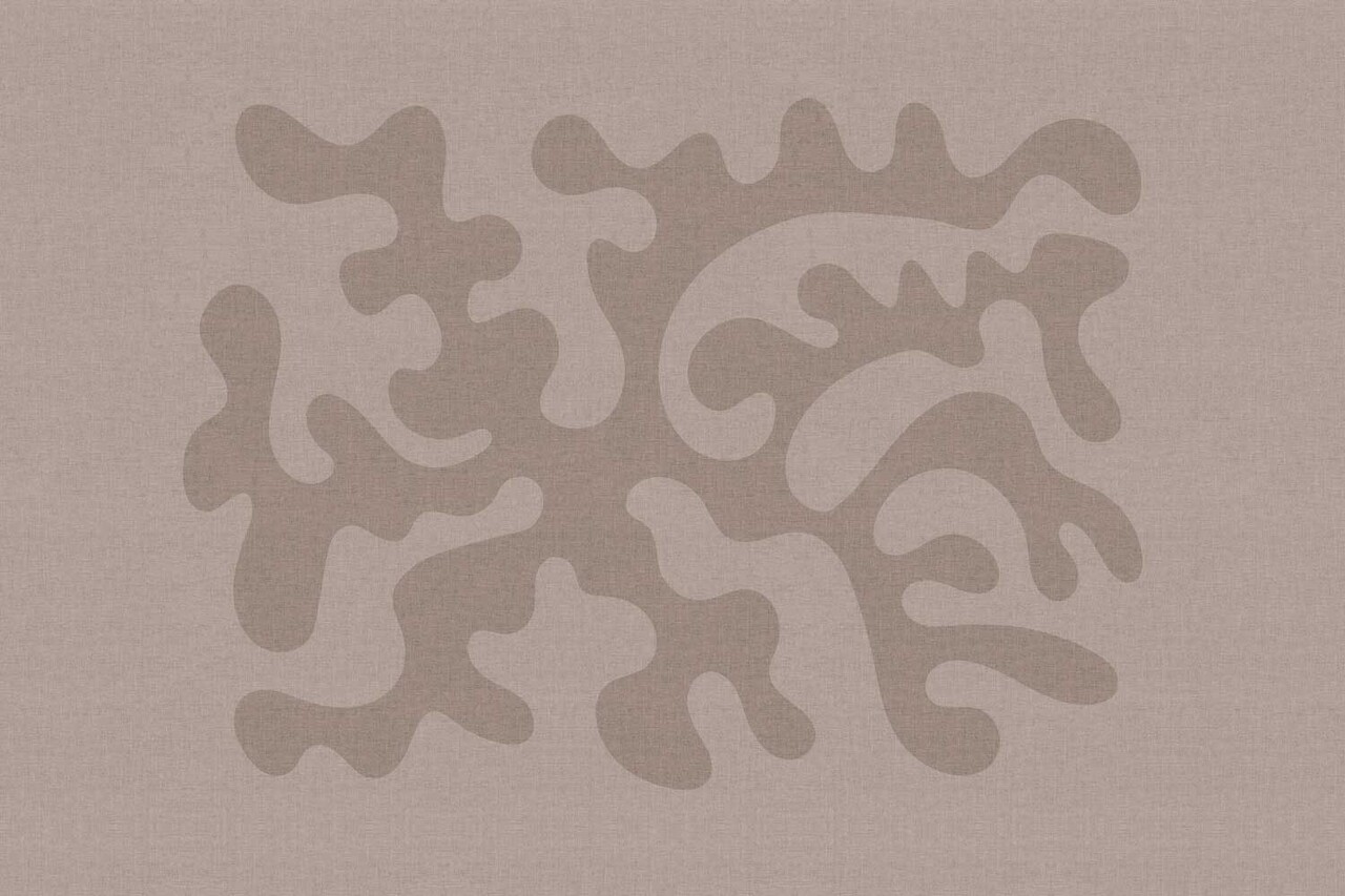 Retro behang Vibrant Matisse Dream, roze, afwasbaar Retro behang Vibrant Matisse Dream, roze, afwasbaar