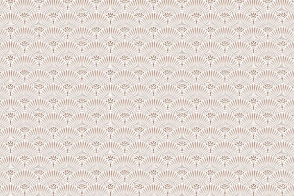 Retro-Tapete Deco Blossom, beige, waschbar Retro-Tapete Deco Blossom, beige, waschbar