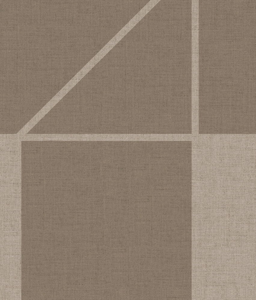 Graphic wallpaper Cubical Retro, brown, washable Graphic wallpaper Cubical Retro, brown, washable