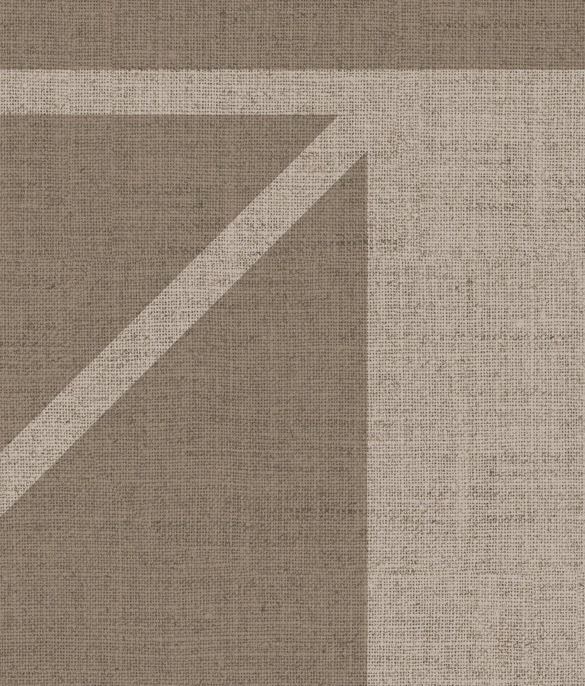 Grafische Tapete Cubical Retro, braun, waschbar Grafische Tapete Cubical Retro, braun, waschbar