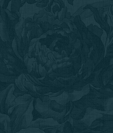 Blumentapete Old Blossom, blau, waschbar Blumentapete Old Blossom, blau, waschbar