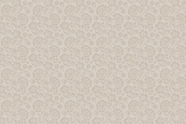 Bloemen behang Vintage Flowers, beige, afwasbaar Bloemen behang Vintage Flowers, beige, afwasbaar