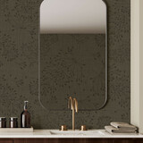 Klassiek behang Delicate Twigs, bruin, afwasbaar