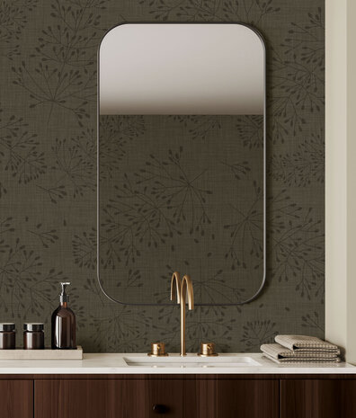 Classic wallpaper Delicate Twigs, brown, washable Classic wallpaper Delicate Twigs, brown, washable