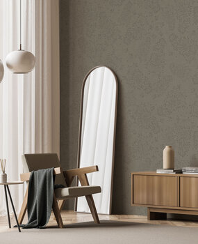 Klassiek behang Delicate Twigs, zand, afwasbaar Klassiek behang Delicate Twigs, zand, afwasbaar