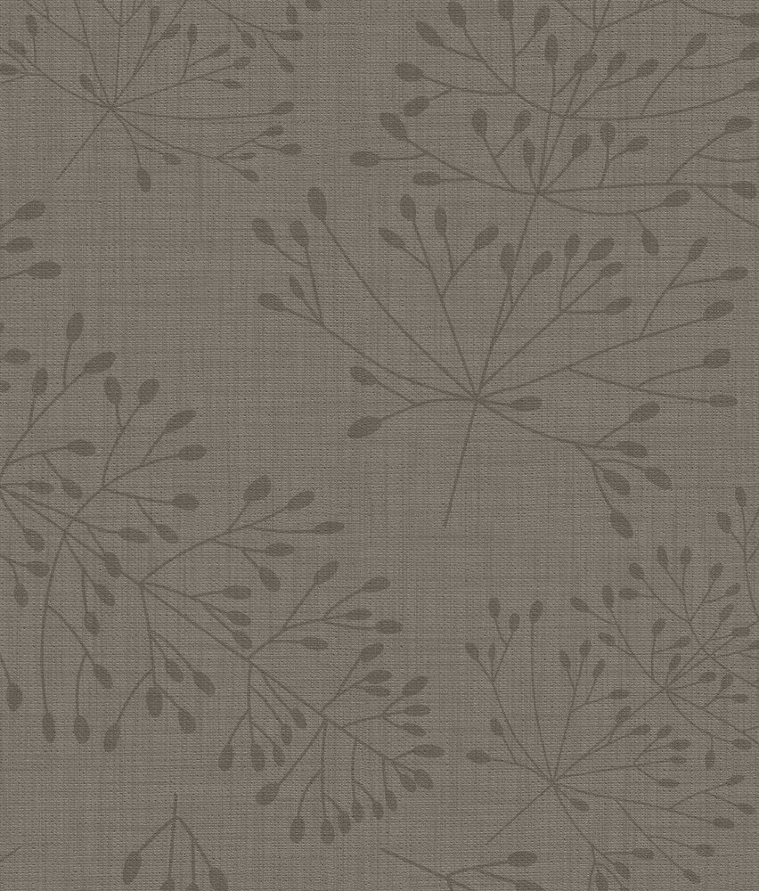 Klassiek behang Delicate Twigs, zand, afwasbaar