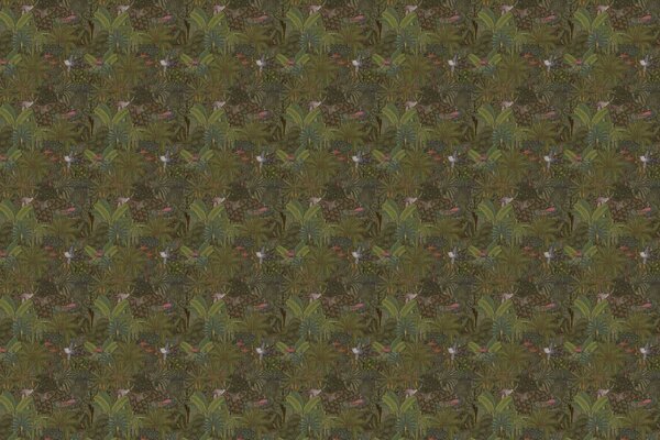 Palm wallpaper Palm Haven Retreat, green, washable Palm wallpaper Palm Haven Retreat, green, washable