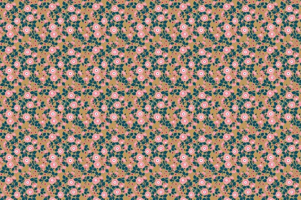 Kinderbehang bloemen Retro Bloom Bliss, afwasbaar Kinderbehang bloemen Retro Bloom Bliss, afwasbaar