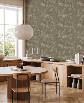 Bloemen behang Classic Bloom Heritage, afwasbaar Bloemen behang Classic Bloom Heritage, afwasbaar